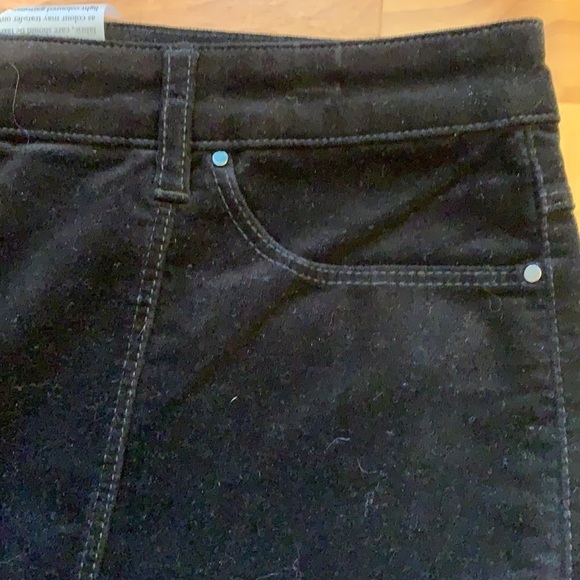 NWT Pure Collection Washed Velvet Button Skirt 12 - Picture 5 of 8